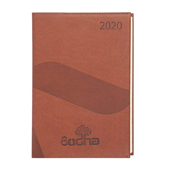 a5 size soft cover one dated promotional diaries corporate notebooks logo printed embossed diaries