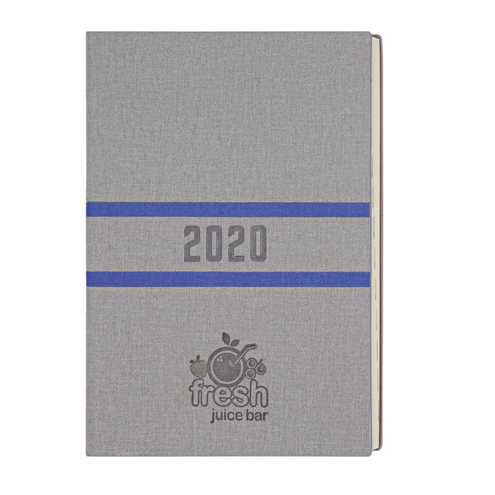 a5 size soft cover one dated promotional diaries corporate notebooks logo printed embossed diaries