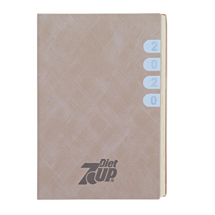 a5 size soft cover one dated promotional diaries corporate notebooks logo printed embossed diaries