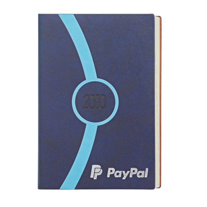 a5 size soft cover one dated promotional diaries corporate notebooks logo printed embossed diaries