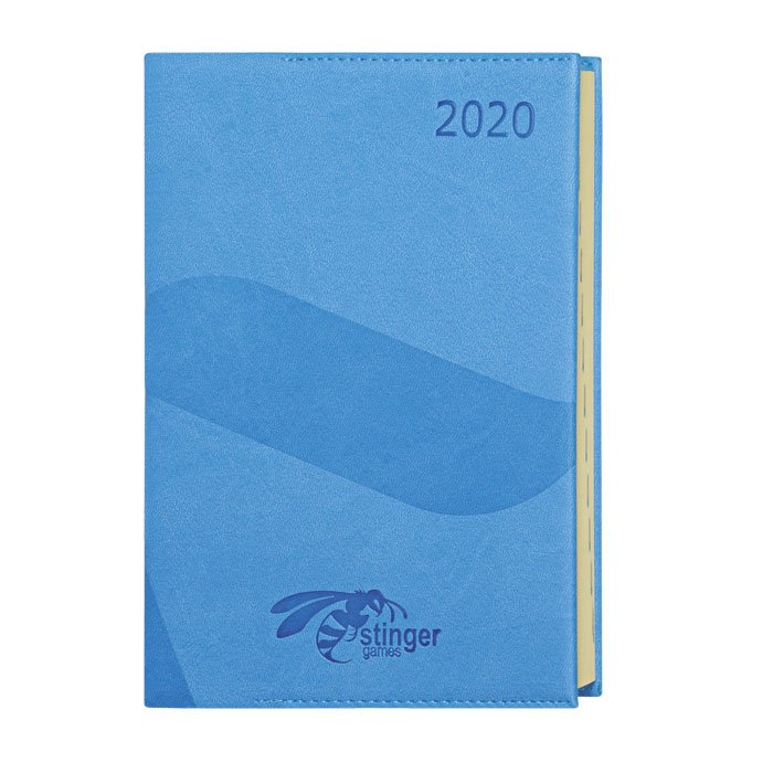 a5 size soft cover one dated promotional diaries corporate notebooks logo printed embossed diaries