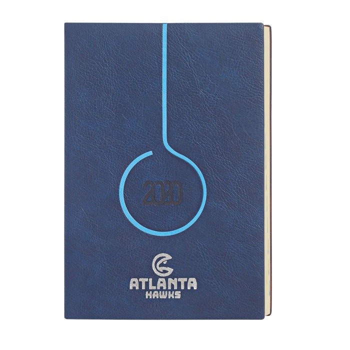 a5 size soft cover one dated promotional diaries corporate notebooks logo printed embossed diaries