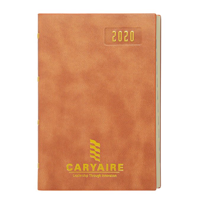 a5 size soft cover one dated promotional diaries corporate notebooks logo printed embossed diaries