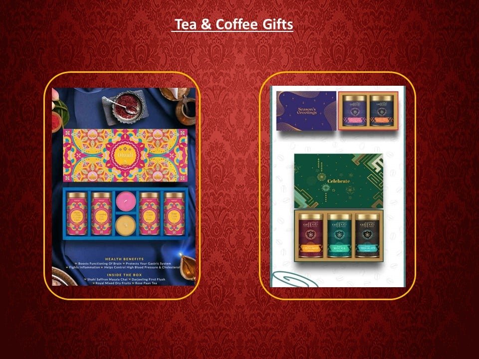 Tea and coffee gifts as corporate diwali gifting option for employees