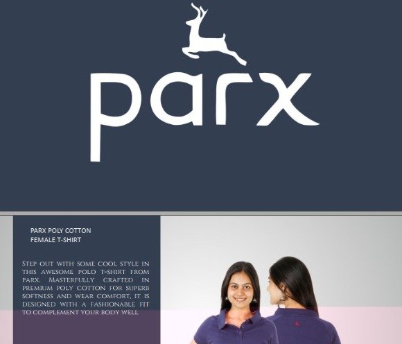 Parx T-shirts Womens uniform for corporates and institutions